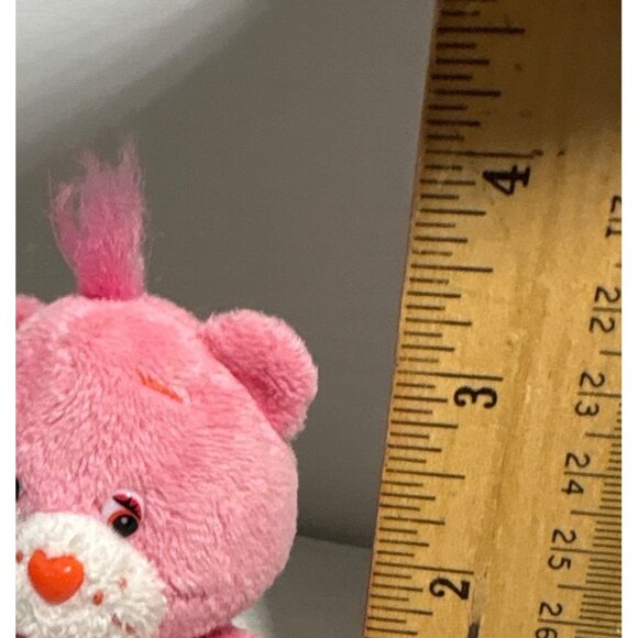 Care Bears Micro Mini 2009 Love-a-Lot Plush Pink Teddy Bear 3" - Picture 7 of 7